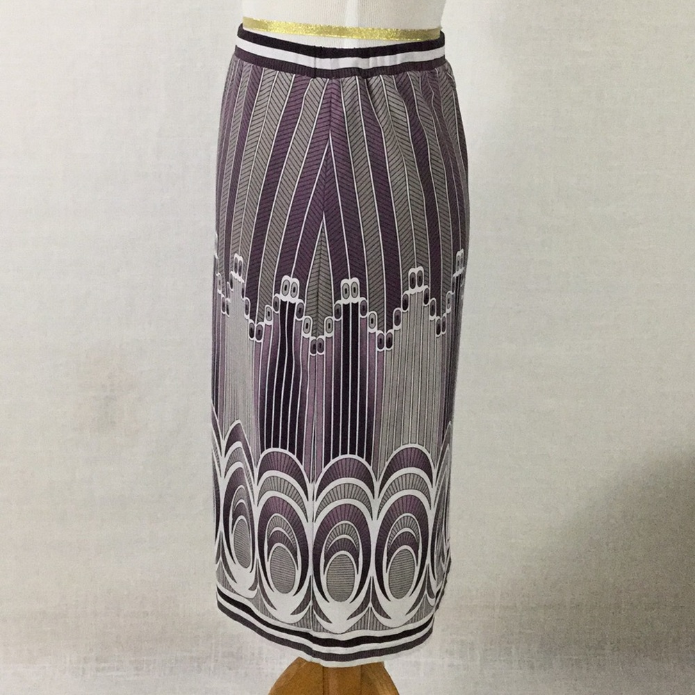 BCBG Max Azria Art Deco stretchy pencil skirt - gorgeous, comfy - Picture 2 of 8